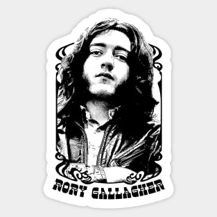 Rory Gallagher / Vintage Look Fanart Design Sticker